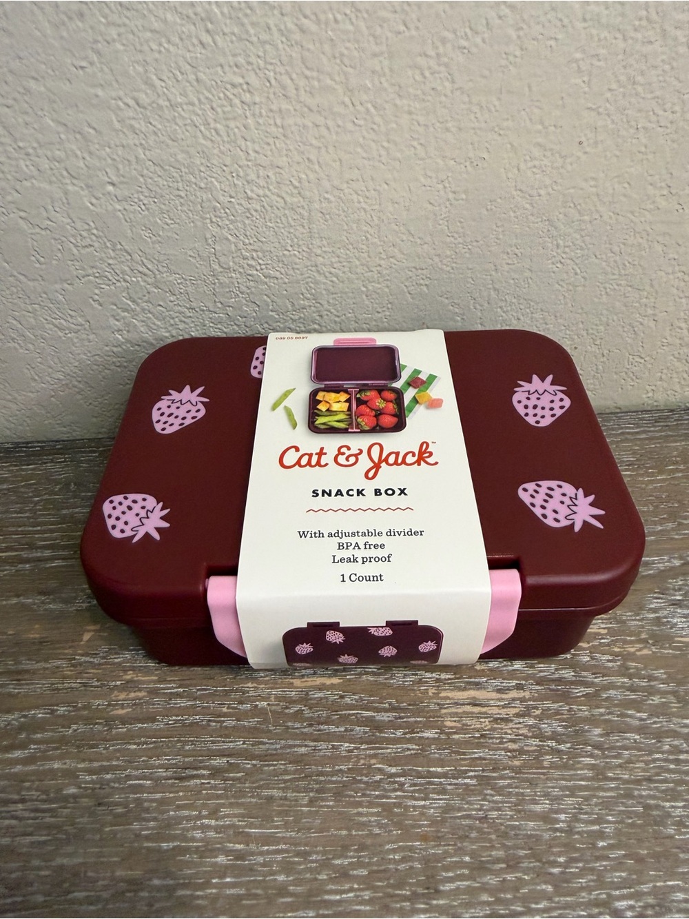 New Cat & Jack Bento Box Snack/ Storage 2 compartments